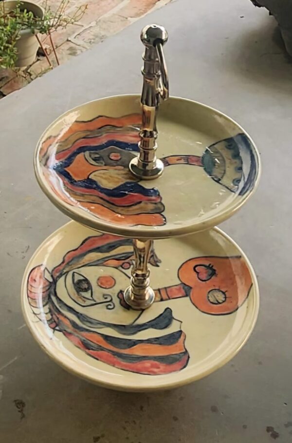 2 tier plate 10" n 8"